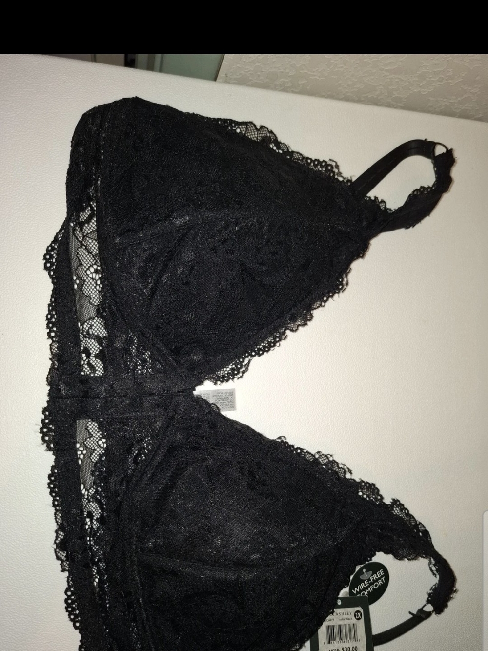 Laura Ashley Black Lace Bralette
